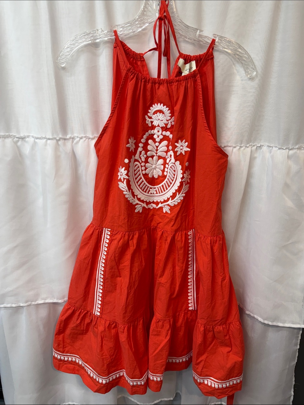 Cute Orange Tiered Sundress.🌻